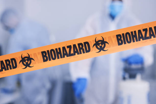 Professional Biohazard technician working in Roanoke, TX